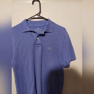Vineyard Vines Short Sleeve Polo Shirt Slim Fit Blue Men’s Size Small Whale Logo